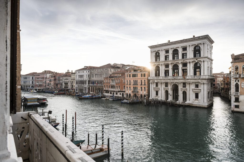 View over Aman Venice Hotel in Venice, close to Canal Grande